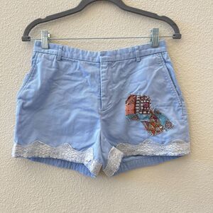 Polo Ralph Lauren Women's Shorts White 4 Lining & Embroidery Sz 27 Waist Casual